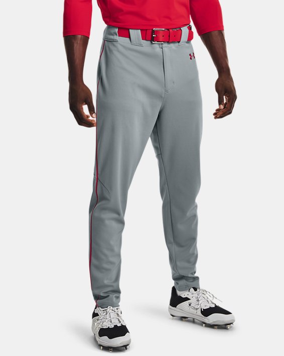 Men's UA Vanish Piped Baseball Pants, Gray, pdpMainDesktop image number 0